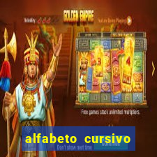 alfabeto cursivo para treinar caligrafia